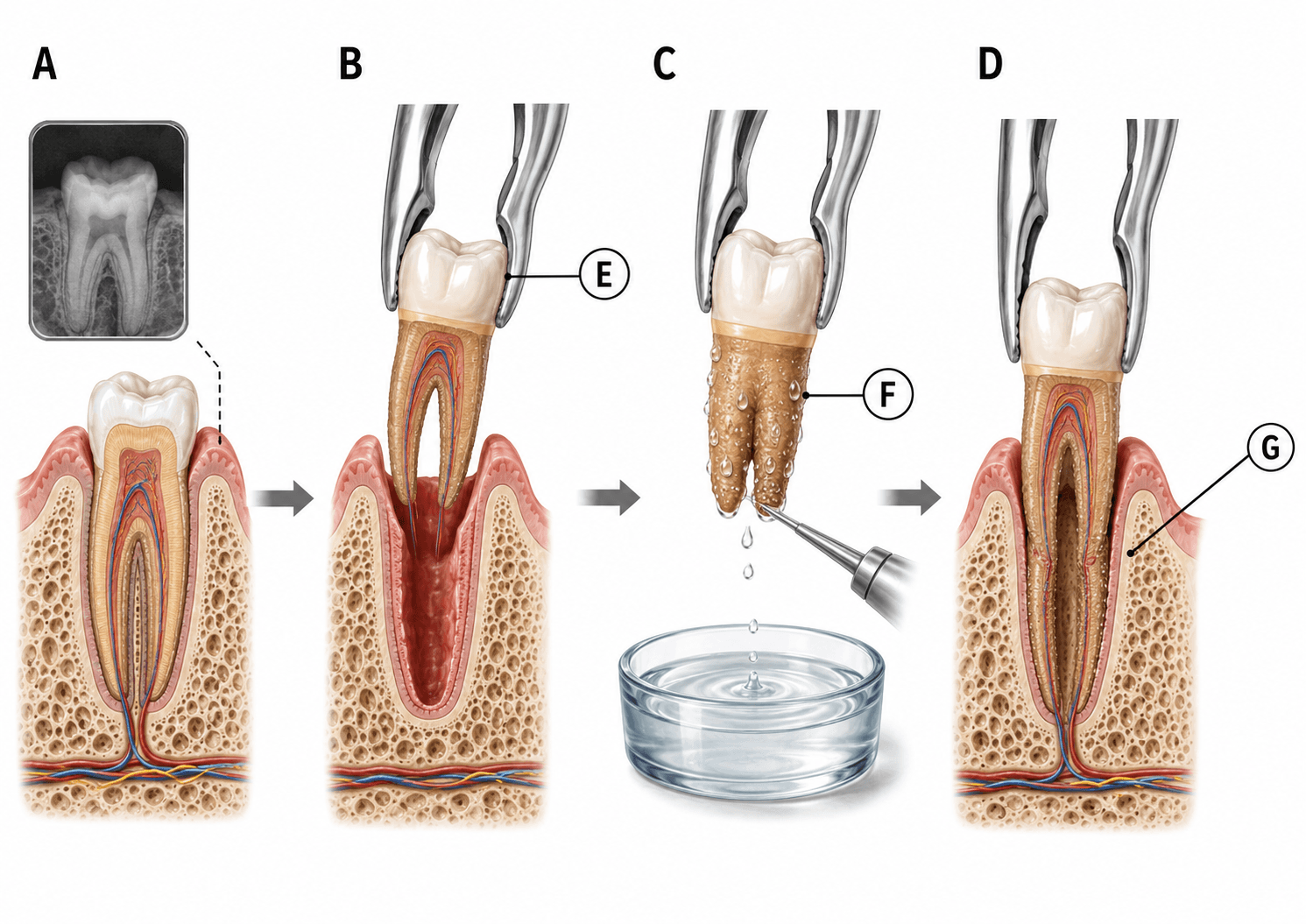 Figura 1 asociada a reimplante dental intencional