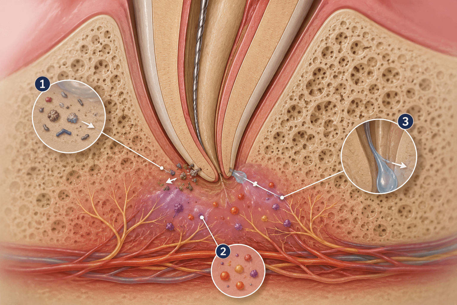 Figura 2 asociada a crioterapia intracanal en endodoncia